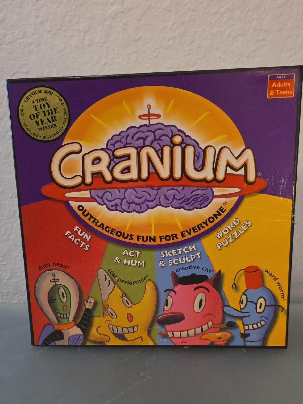 Cranium Board Game - Purple & Yellow Box